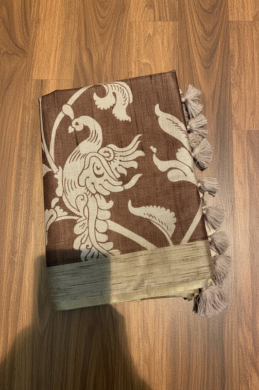 SOFT KALAMKARI PRINTED SAREES