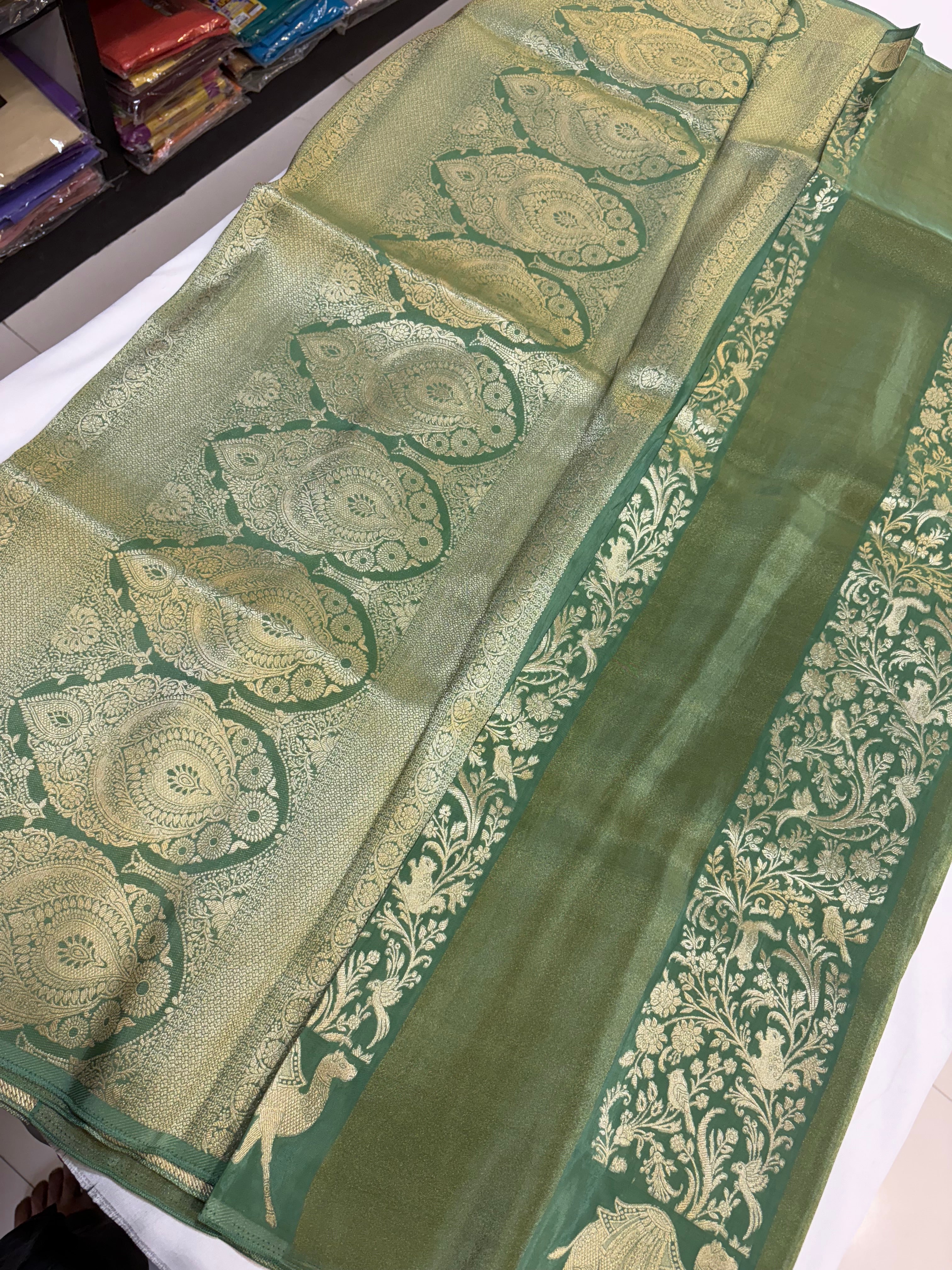 PREMIUM SOFT CHIFFON ORGANZA SAREE