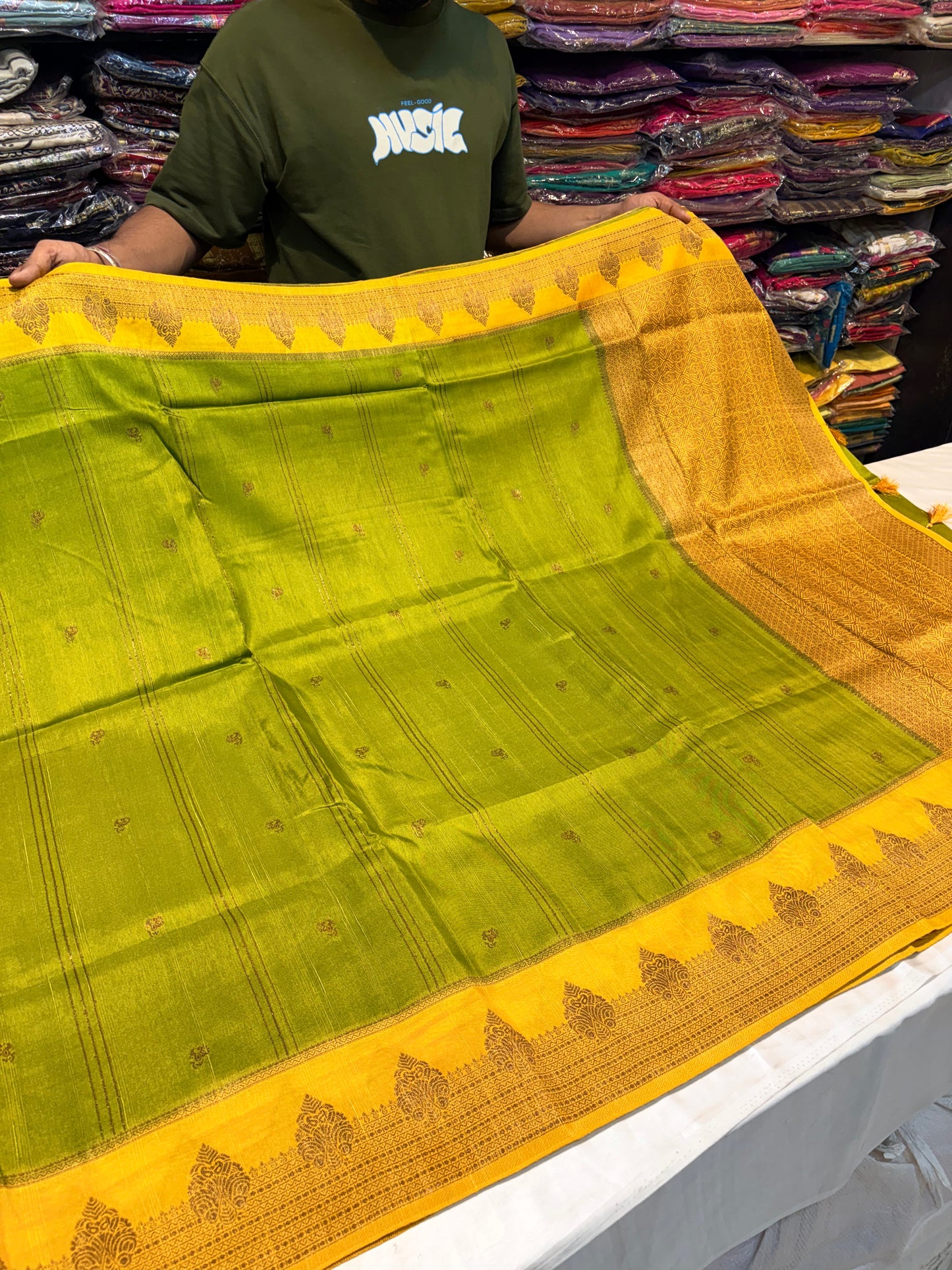 PREMIUM TUSSUR GEORGETTE SILK SAREE