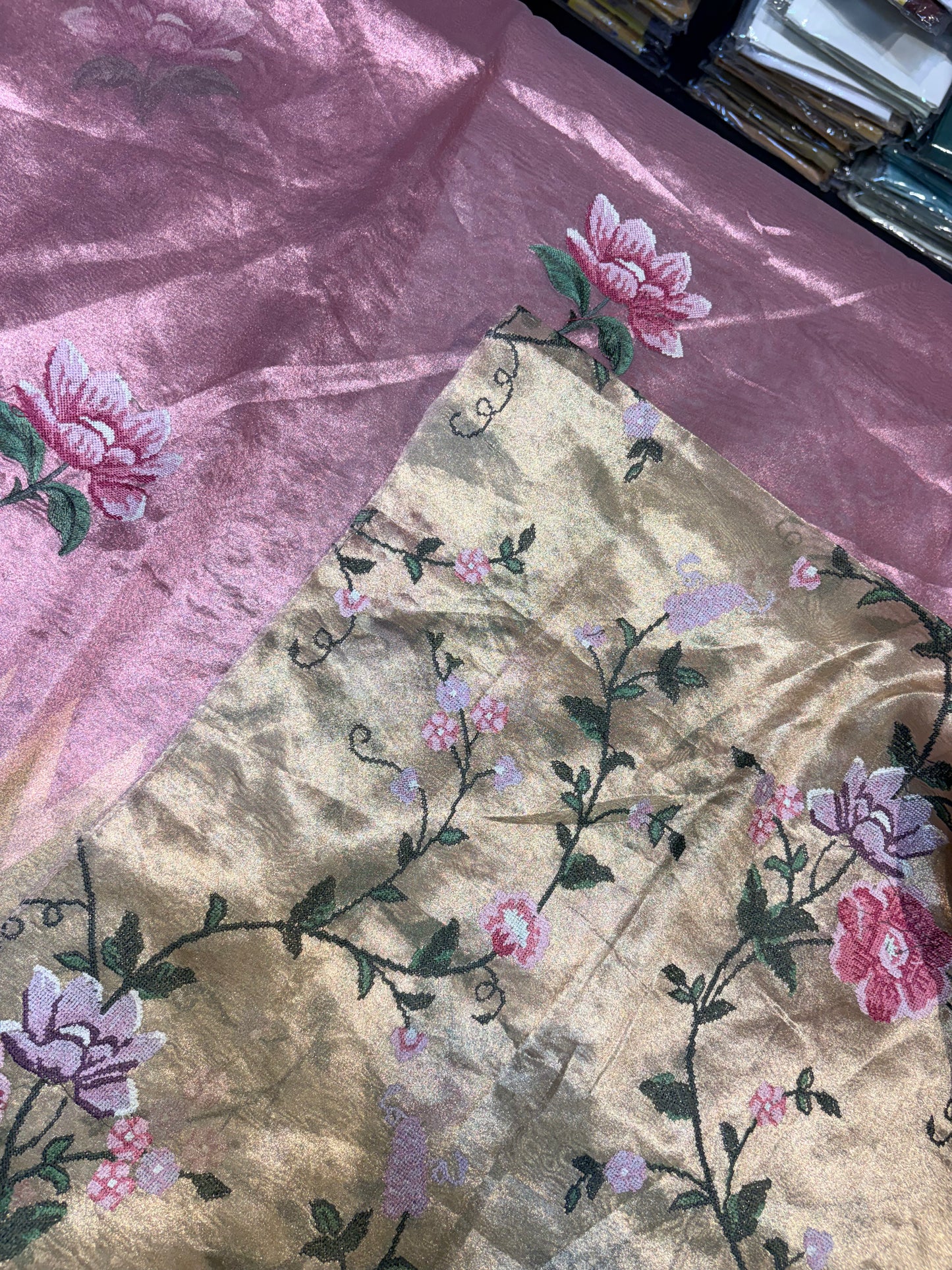 PURE SOFT TISSUE SILK SAREE