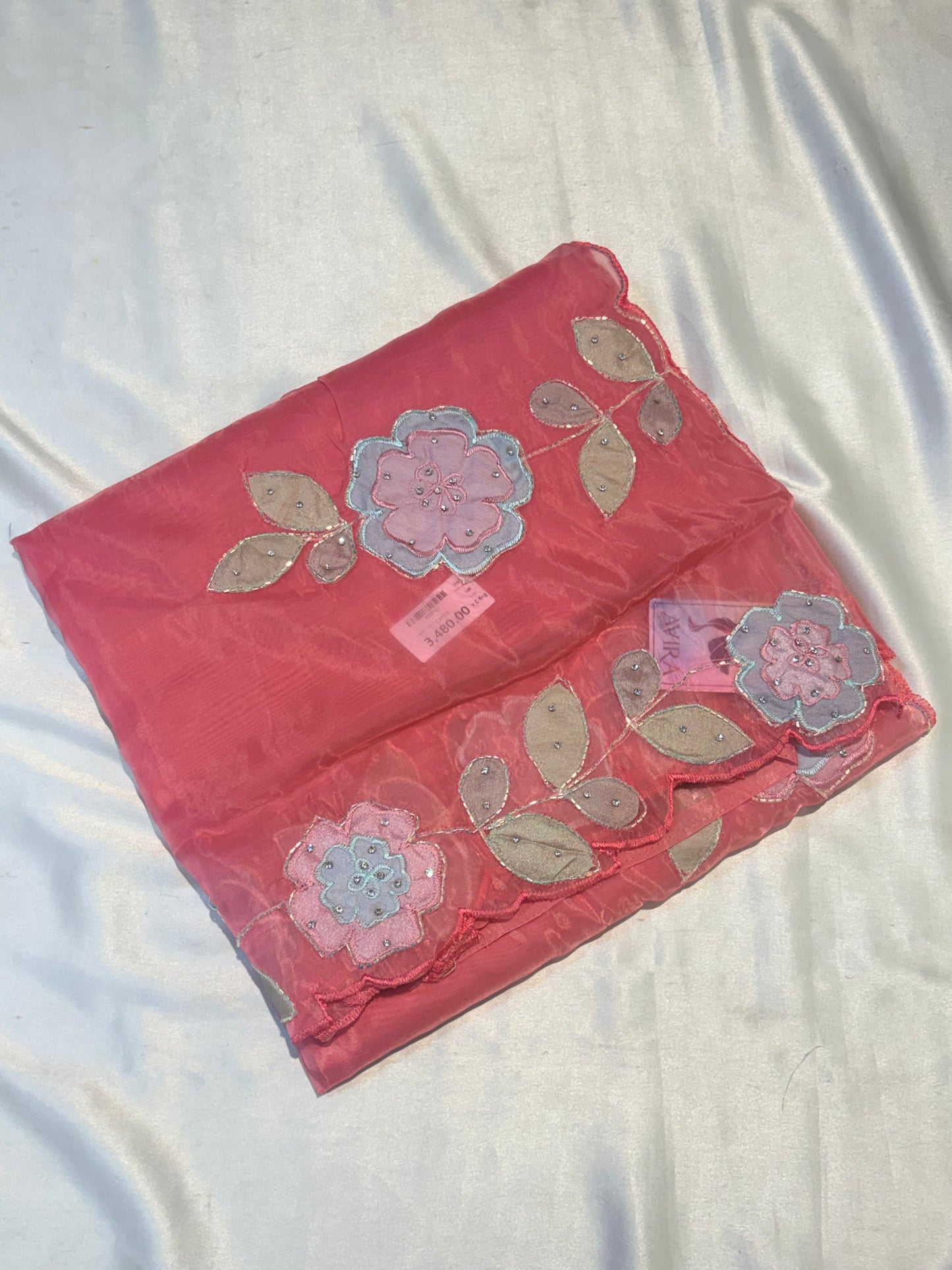 FANCY SAREES WITH APPLIQUE WORK SAREES