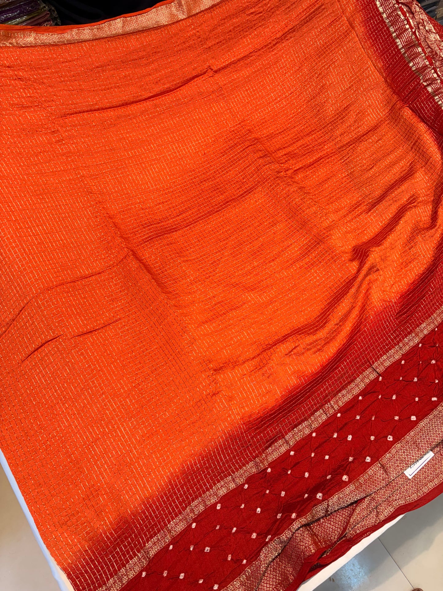 PREMIUM VISCOSE SILK SAREE WITH BHANDINI BORDER