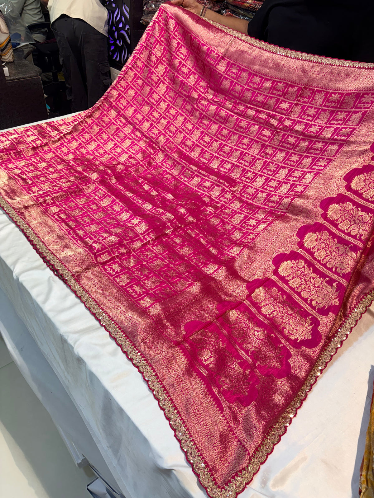 PREMIUM BROCADE KANCHI SILK SAREE WITH SCALP BORDER